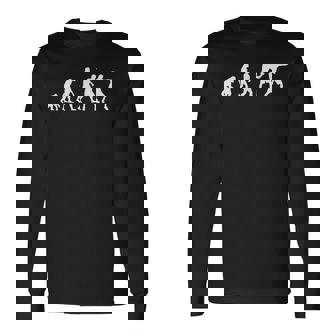 人類の進化 ネタ ボクサー ボクシング ボクシングジム 趣味 おもしろ クール ボクシング好き 長袖Tシャツ - Kawaiitshirt