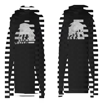 人類の進化 釣り竿 漁師 釣り人 面白い 釣り フィッシング 満月 サプライズ おもしろ アイデア 釣り 長袖Tシャツ - Kawaiitshirt