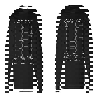 今日何しようかな 登山 あみだくじ おもしろ 面白い ギャグ ネタ ウケ狙い 笑える 長袖Tシャツ - Kawaiitshirt