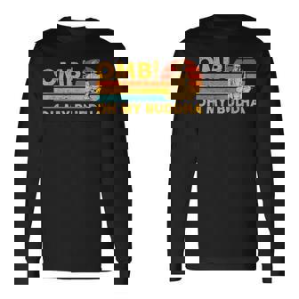 仏教 仏前 レトロ Omb オーマイブッダ 長袖Tシャツ - Kawaiitshirt