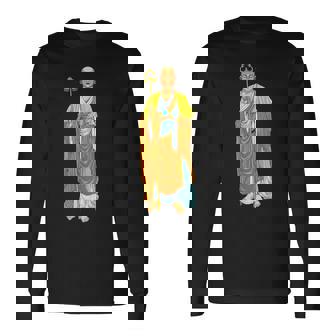 仏教 地蔵菩薩 長袖Tシャツ - Kawaiitshirt