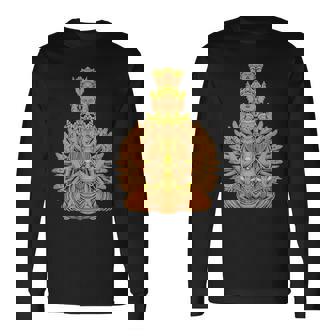 仏教 観音菩薩 長袖Tシャツ - Kawaiitshirt