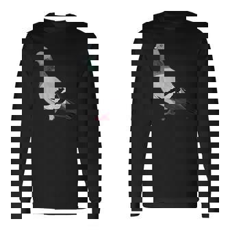 伝書鳩 鳥 動物 図 バードウォッチング 贈り物 鳥類学者 長袖Tシャツ - Kawaiitshirt