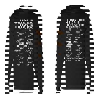 余暇にやること ウズラの鳥狩り ウズラ 長袖Tシャツ - Kawaiitshirt