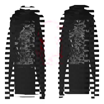 侍 Warrior 武士 長袖Tシャツ - Kawaiitshirt