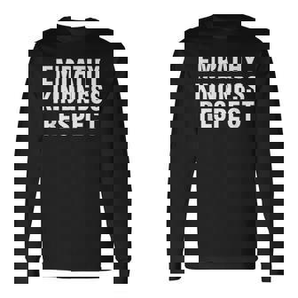 共感 優しさ 尊重 長袖Tシャツ - Kawaiitshirt