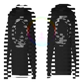 円宗 禅 円 仏 瞑想 日本 書道 ヨガ 長袖Tシャツ - Kawaiitshirt