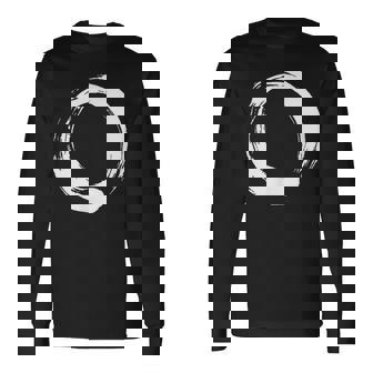 円相、禅、円、シンボル、仏教、仏、瞑想ヨガ 長袖Tシャツ - Kawaiitshirt