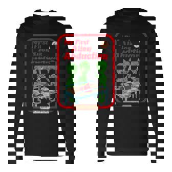 初めてのエイリアンアブダクション ヴィンテージチャイルドゲーム ホラーゴスパンク 長袖Tシャツ - Kawaiitshirt