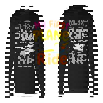 初めてのフライトmy First Plane Ride 長袖Tシャツ - Kawaiitshirt