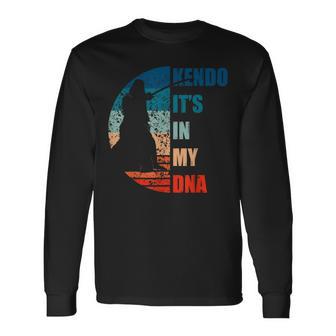 剣道 日本の武道 デザイン 長袖Tシャツ - Kawaiitshirt
