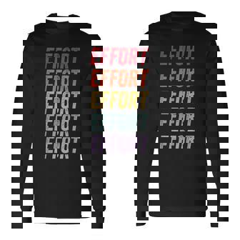 努力 長袖Tシャツ - Kawaiitshirt