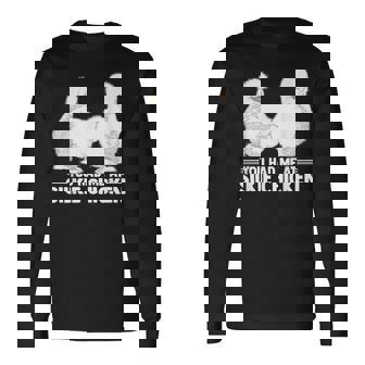 動物用烏骨鶏 中国産烏骨鶏 長袖Tシャツ - Kawaiitshirt