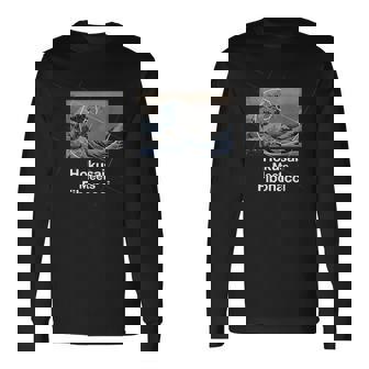 北斎とフィボナッチの黄金比 長袖Tシャツ - Kawaiitshirt