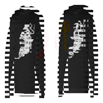 千賀 滉大 お化けフォークkodaienga Ghost Fork 長袖Tシャツ - Kawaiitshirt