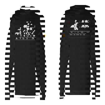 おもしろ 卓球 人類の進化 かっこいい 卓球 ネタ デザイン 卓球の選手 長袖Tシャツ - Kawaiitshirt