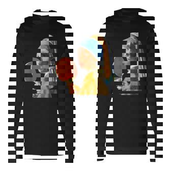 卓球 面白いtシャツ ボール ピンポン おもしろ 服 ネタ メンズ 卓球部 おもしろグッズ 大人 子供 長袖Tシャツ - Kawaiitshirt