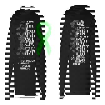 双極性障害彼女の戦いは私の戦い双極性障害 長袖Tシャツ - Kawaiitshirt