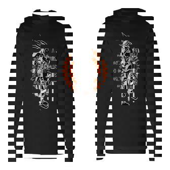 古代 エスニック アステカ インド人 人々 考古学 国家 長袖Tシャツ - Kawaiitshirt