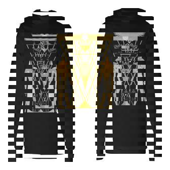 古代エジプトの神アヌビス ケメティックネーターアンプ 長袖Tシャツ - Kawaiitshirt
