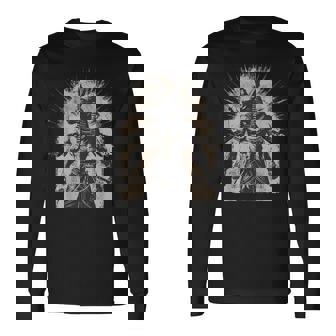 古代エジプト神アヌビス神話アートヴィンテージ製品。 長袖Tシャツ - Kawaiitshirt