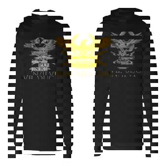 古代ローマ軍団 イーグル ジュリアス・シーザー ヴェニ・ヴィディ・ヴィチ 長袖Tシャツ - Kawaiitshirt
