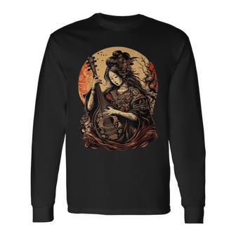 古代日本 神 弁財天 仏事 神 長袖Tシャツ - Kawaiitshirt