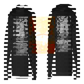 古典的なおとぎ話の保育園は壁にハンプティダンプティ土をライムズ 長袖Tシャツ - Kawaiitshirt