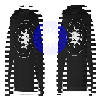 台湾空軍 ラウンドデル 旗 台湾武装部隊 長袖Tシャツ - Kawaiitshirt