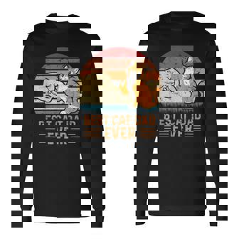 史上最高の猫のお父さん 長袖Tシャツ - Kawaiitshirt