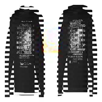 和みの夜桜 猫 金魚 長袖Tシャツ - Kawaiitshirt