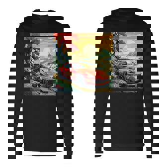 和風370z車 長袖Tシャツ - Kawaiitshirt