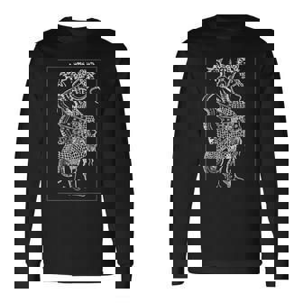 哲学者マーキュリー 魔法 錬金術 神秘主義 ヴィンテージ レトロ Mercury Philosopher Magic 長袖Tシャツ - Kawaiitshirt