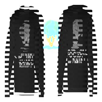 地球温暖化を止める アースデイ 地球 気候保護 地球温暖化 長袖Tシャツ - Kawaiitshirt