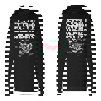 大腸菌で起こる細菌微生物学細菌学 長袖Tシャツ - Kawaiitshirt