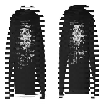 大西洋カブトガニ 解剖学 海洋生物学 海洋動物 長袖Tシャツ - Kawaiitshirt