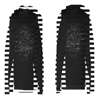 天文 星座 星座 銀河 天体 長袖Tシャツ - Kawaiitshirt