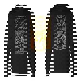 太陽ゴールドタロットカードtシャツ 長袖Tシャツ - Kawaiitshirt