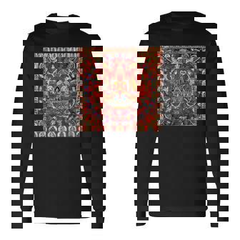 太陽神スーリヤ チベット仏教 タンカ 曼荼羅 仏教 長袖Tシャツ - Kawaiitshirt