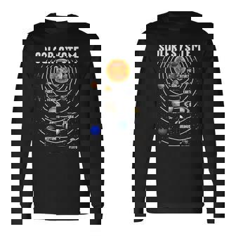 太陽系惑星科学宇宙キッズギフト 長袖Tシャツ - Kawaiitshirt