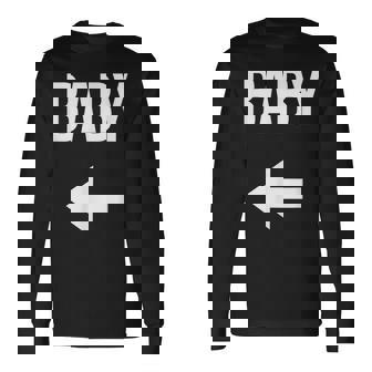 妊娠発表 サプライズ ママとパパ シャツ お父さん用 長袖Tシャツ - Kawaiitshirt