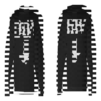 妊娠発表サプライズママとパパシャツ 長袖Tシャツ - Kawaiitshirt