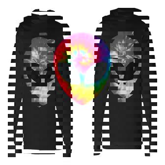 宇宙人 エイリアン Ufo ヒッピー タイダイ 長袖Tシャツ - Kawaiitshirt