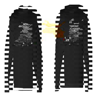 宮型霊柩車 長袖Tシャツ - Kawaiitshirt