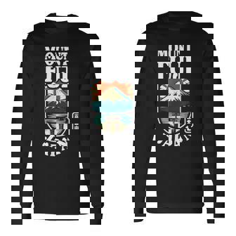 富士山 日本 富士山 富士山 日本の漢字 お土産 長袖Tシャツ - Kawaiitshirt