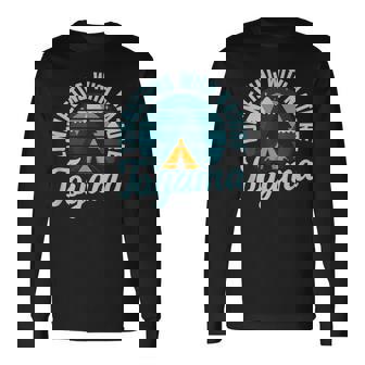 富山市日本自然とつながる 富山 お土産 扇子 長袖Tシャツ - Kawaiitshirt