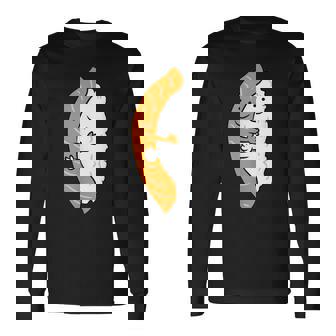 寿司ハギング サーモン キュート 和寿司 長袖Tシャツ - Kawaiitshirt