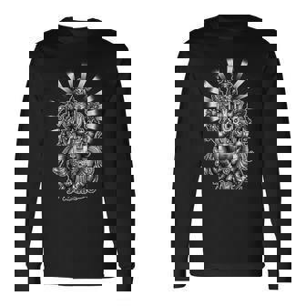 小さなガネーシュヨガ 長袖Tシャツ - Kawaiitshirt