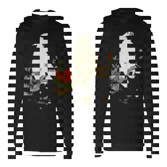 小原 古邨1877年－1945年 、【オウムにザクロ】、日本文化 日本画 長袖Tシャツ - Kawaiitshirt