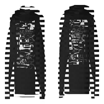 工具 工作機械 ドライバー 長袖Tシャツ - Kawaiitshirt